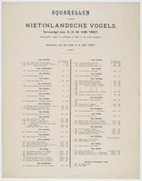 KT 2009 028 (1-256)
<br/>
Aquarellen van inlandsche en niet inlandsche vogels
<br/>
<em>Trigt, Stephanus Hendrik Willem van (1790-1840)</em>
